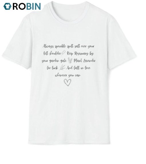 Halloween Practical Magic Quote Short Sleeve Unisex Hoodie