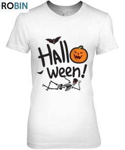 Halloween Smile Lying Skeleton Unisex Shirt