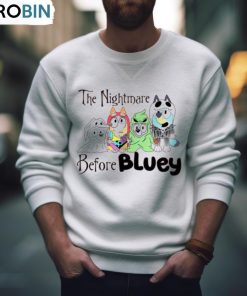 Halloween The Nightmare Before Bluey Shirt, Hoodie, Ladies Tee