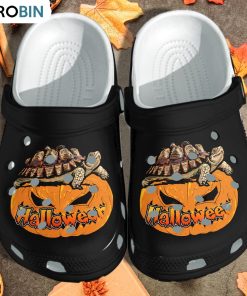 Halloween Turtle Sitting On Pumpkin Crocs Shoes Halloween Turtle Sitting On Pumpkin Crocs Shoes