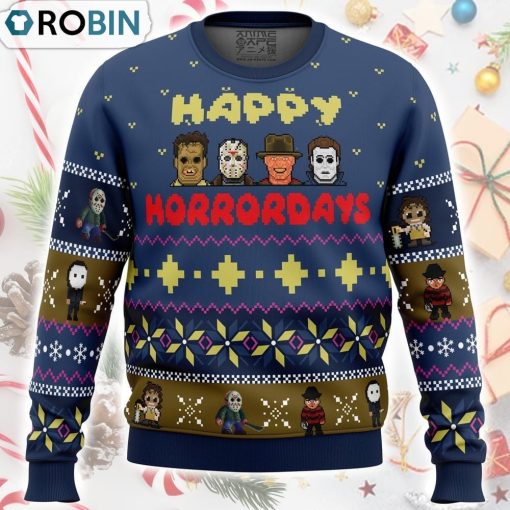 Happy Horrordays Halloween Ugly Christmas Sweater