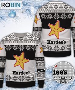 Hardee’s Merry Christmas All Over Print Ugly Sweater Uniform