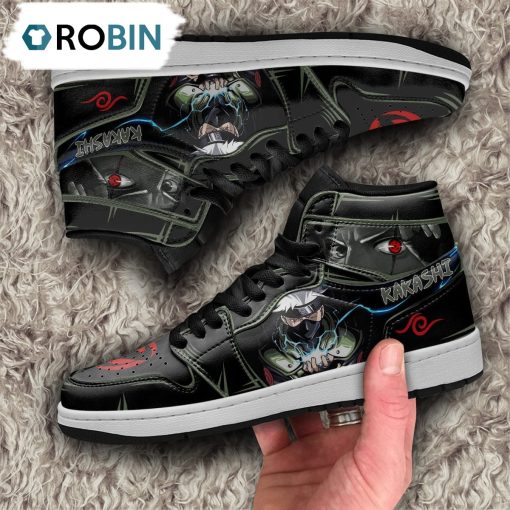Hatake Kakashi Sasuke Jordan 1 High Sneakers, Custom Anime Shoes