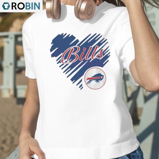 Heart Buffalo Bills Nfl Team Logo Shirt