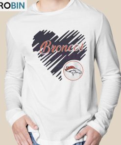 Heart Denver Broncos Nfl Logo Shirt