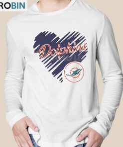 Heart Miami Dolphins Nfl Team Logo Shirt