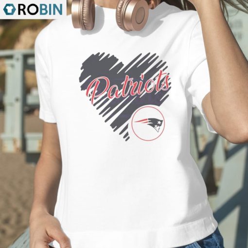 Heart New England Patriots Nfl Team Logo Shirt