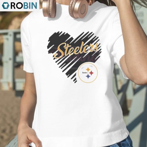 Heart Pittsburgh Steelers Nfl Logo Shirt