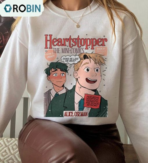 Heartstopper Mini Comic Shirt, Vintage Heartstopper Unisex T-shirt Crewneck