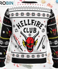 HellFire Club Stranger Things Ugly Christmas Sweater
