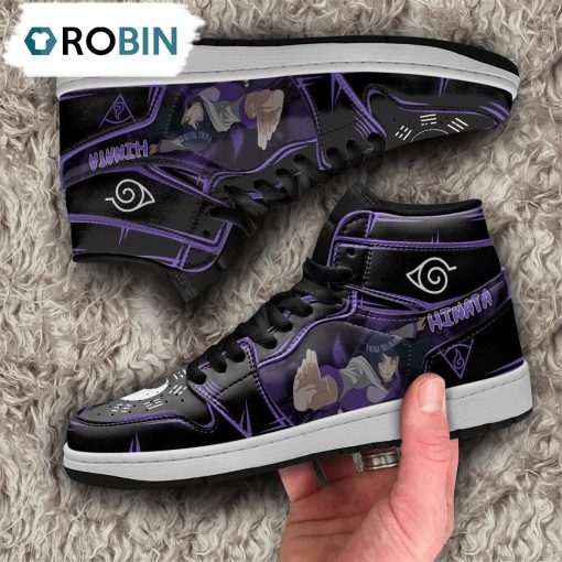 Hinata Jordan 1 High Sneakers, Custom Naruto Anime Shoes