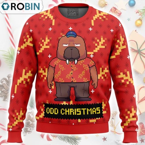 Hiroshi Odokawa Odd Taxi Ugly Christmas Sweater