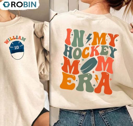 Hockey Mom Era Cute Shirt, Game Day Hockey Long Sleeve Sweater