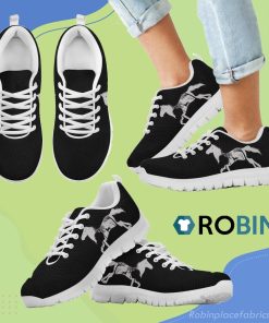 Horse Breathable Running Sneaker For Equestrian Lovers with many loves for horses
