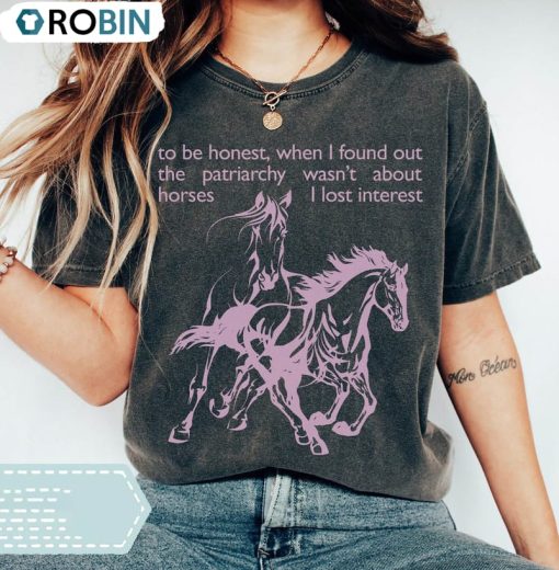 Horses Patriarchy Shirt, Retro Horses Unisex Hoodie Crewneck