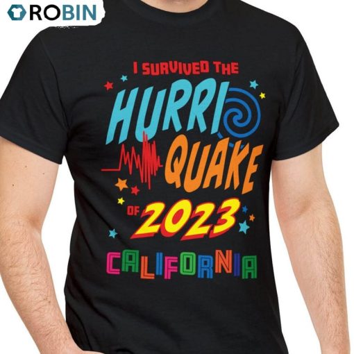Hurriquake Survivor I Survived The Hurri Quake Shirt, Hurriquake 2023 Hoodie Long Sleeve