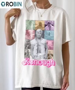 I Am Kenough Comfort Colors Shirt , Retro Pink Doll Men Long Sleeve Tee Tops