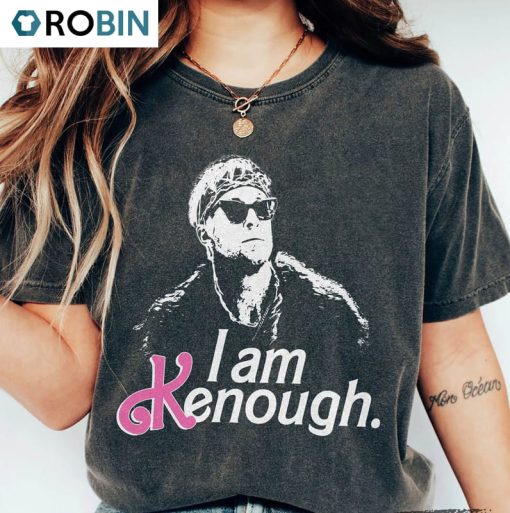 I Am Kenough Unique Shirt , Barbenheimer Short Sleeve Hoodie For Movie Lovers