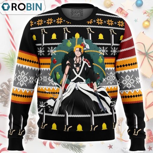Ichigo True Bankai Bleach Ugly Christmas Sweater