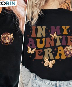 In My Auntie Era Shirt, Auntie Vintage Short Sleeve Sweatshirt