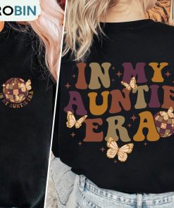 In My Auntie Era Shirt, Auntie Vintage Short Sleeve Sweatshirt