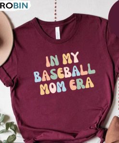 In My Baseball Era Shirt, Retro Baseball Mom Crewneck Unisex Hoodie