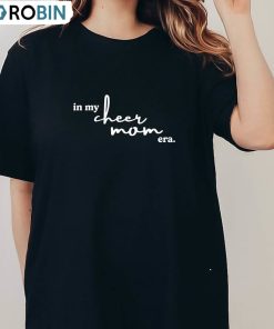 In My Cheer Mom Era Retro Shirt, Trendy Stage Mom Tee Tops Short Sleeve