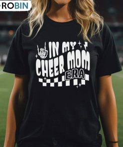 In My Cheer Mom Era Trendy Shirt, Vintage Halloween Long Sleeve Unisex Hoodie