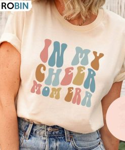 In My Cheer Mom Era Vintage Design Shirt, Mom Life Short Sleeve Crewneck
