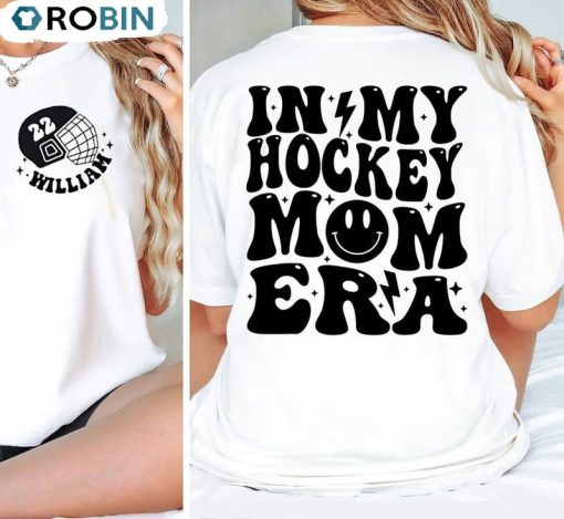 In My Hockey Mom Era Trendy Shirt, Comfort Game Day Unisex T Shirt Short Sleeve