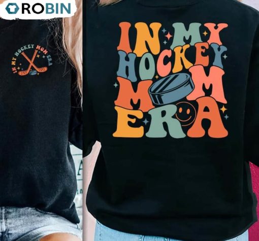 In My Hockey Mom Era Vintage Shirt, High School Hockey Sports Tee Top Unisex T Shirt