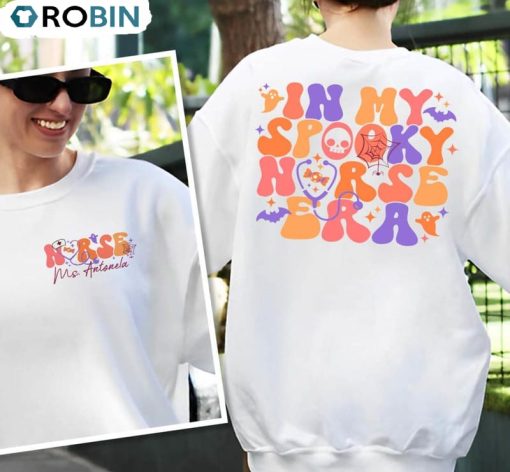 In My Spooky Nurse Era Halloween Shirt, Spooky Nurse Era Unisex Hoodie Tee Tops