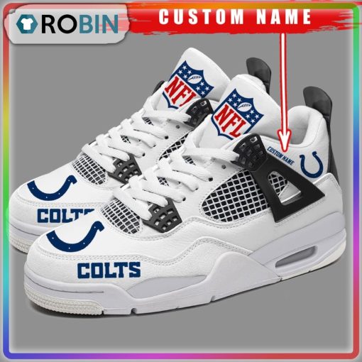 Indianapolis Colts NFL Personalized Air Jordan 4 Sneaker
