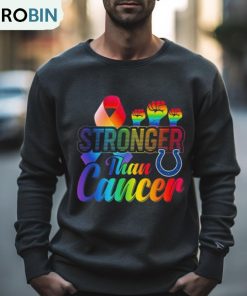 Indianapolis Colts Stronger Than Cancer Shirt