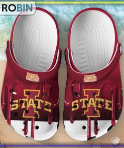 Iowa State Cyclones 3D Melting Paint Printed Crocs Shoes
