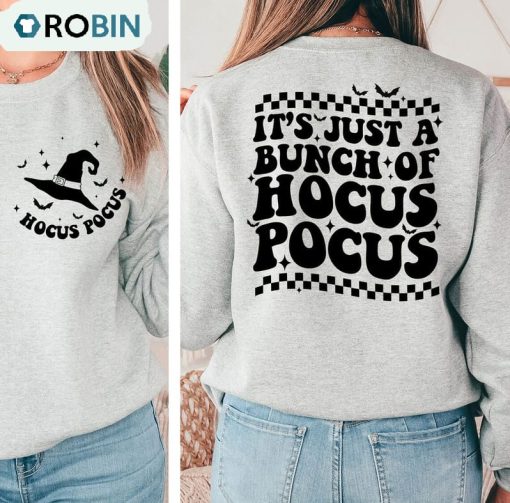 It’s Just A Bunch Of Hocus Pocus Shirt, Vintage Design Halloween Unisex Shirt