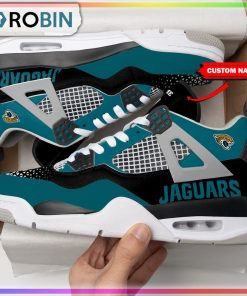 Jacksonville Jaguars Personalized Air Jordan 4 Sneaker