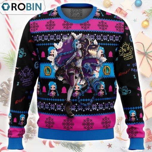 Jinx League of Legends Ugly Christmas Sweater