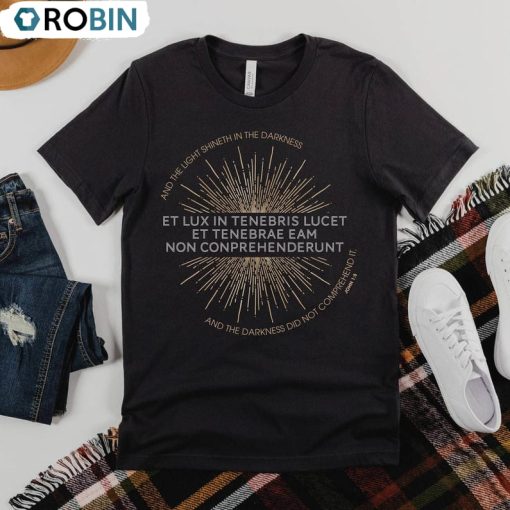 John 1 5 Latin Shirt, Classical Conversations Cycle 3 Long Sleeve Short Sleeve