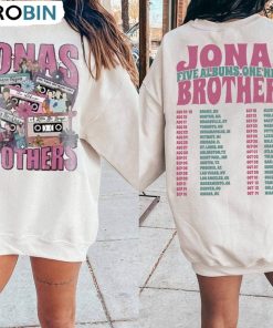 Jonas Brothers Double Sided Shirt, Jonas Brothers Concert 2023 Tee Tops Unisex Hoodie