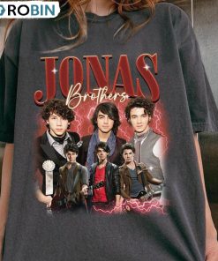 Jonas Brothers Tour 2023 Shirt, Five Albums One Night Tee Tops Crewneck