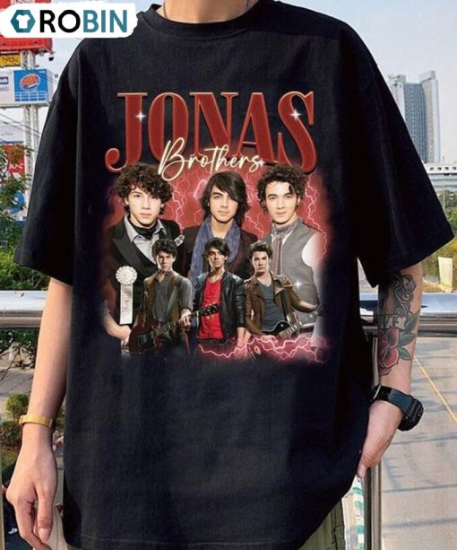 Jonas Brothers Tour 2023 Shirt, Five Albums One Night Tee Tops Crewneck
