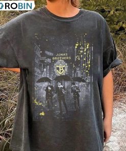 Jonas Brothers Vintage Shirt, Five Albums One Night Tour 2023 Tee Tops Short Sleeve