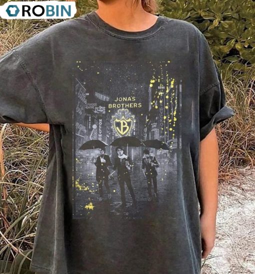 Jonas Brothers Vintage Shirt, Five Albums One Night Tour 2023 Tee Tops Short Sleeve