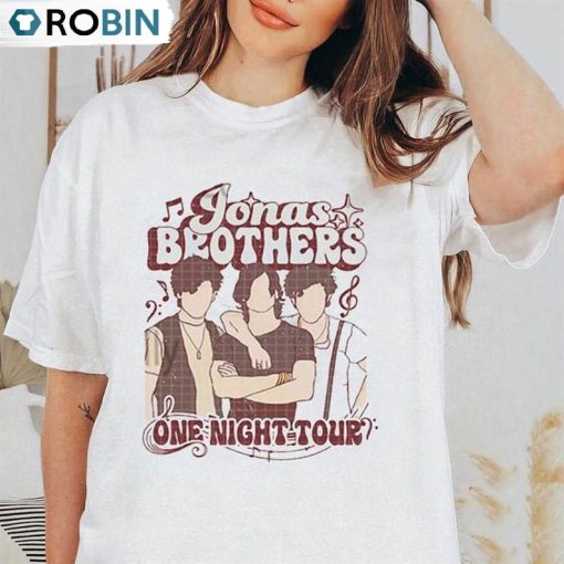 Jonas Brothers Vintage Shirt, Retro Music Short Sleeve Unisex Hoodie