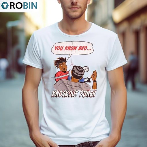 Jose Ramirez And Tim Anderson Down Goes Anderson You Know Bro Knock Out Punch Shirt, Hoodie, Ladies Tee