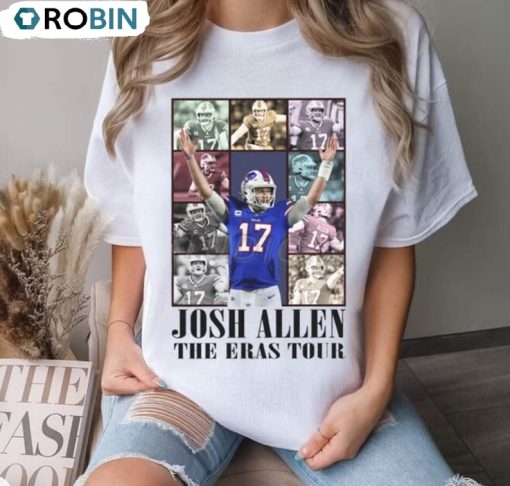 Josh Allen The Eras Tour Trendy Shirt, Football Unisex Hoodie Crewneck
