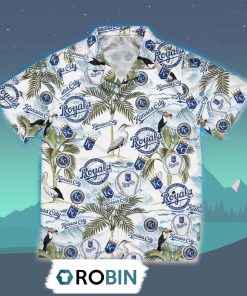 Kansas City Royals Hawaiian Shirt, 3D Printed Aloha Shirt Kansas City Royals Hawaiian Shirt, 3D Printed Aloha Shirt