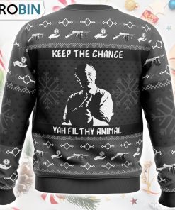Keep the Change Yah Filthy Animal Home Alone Ugly Christmas Sweater