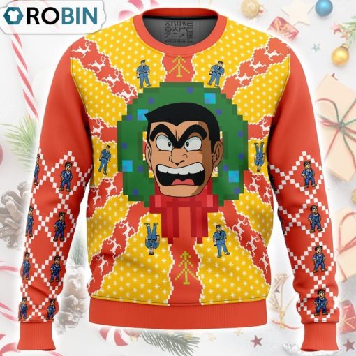 KochiKame Tokyo Beat Cops Ugly Christmas Sweater